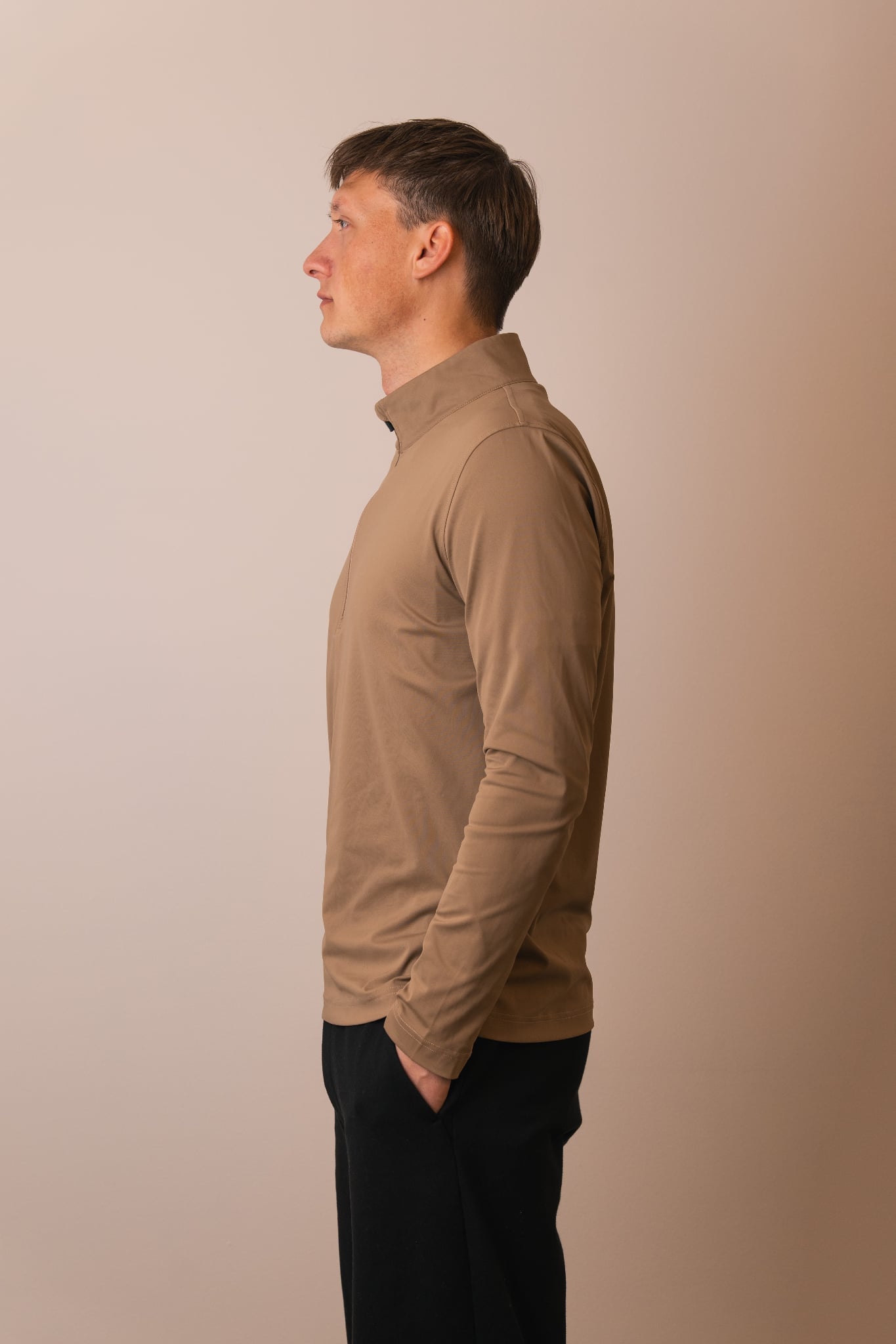 Quarter Zip Mocha